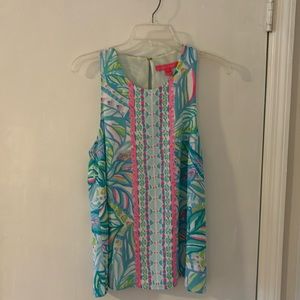 Lilly Pulitzer Lyle Tank Macara My World Engineered Size M